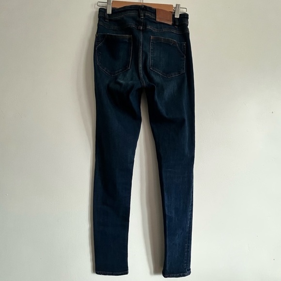 Zara Z1975 Whiskered Skinny High Rise Jeans - Picture 4 of 10